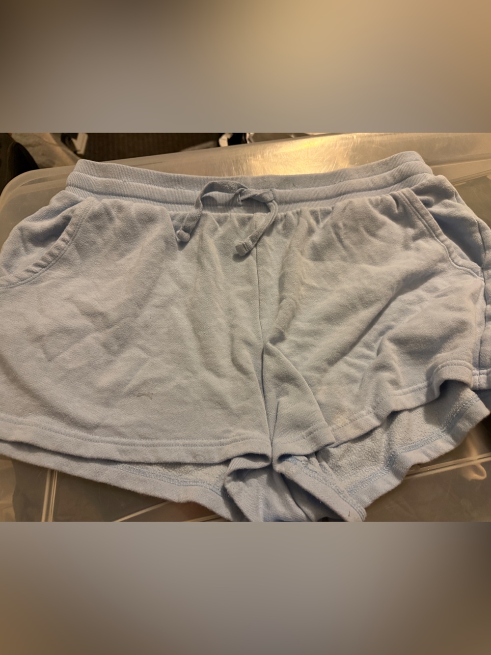 WOMENS Colsie Light Blue Terry Lounge Shorts XL